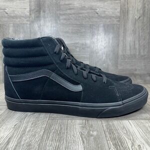 Vans Sk8-Hi Mens Size 15 Black Suede High Top Skateboarding Sneakers NEW